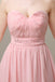 Sweetheart Neck Knee Length Chiffon Bridesmaid Dresses