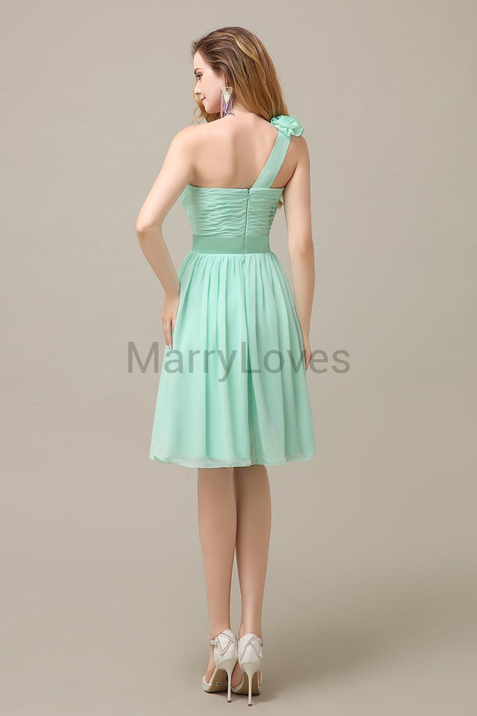 Charming One Shoulder Chiffon Bridesmaid Dresses