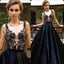 Black Applique Long Elegant Formal Online Cheap Prom Dress, BG51488 - Bubble Gown
