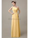 One Shoulder Long Chiffon Bridesmaid Dresses