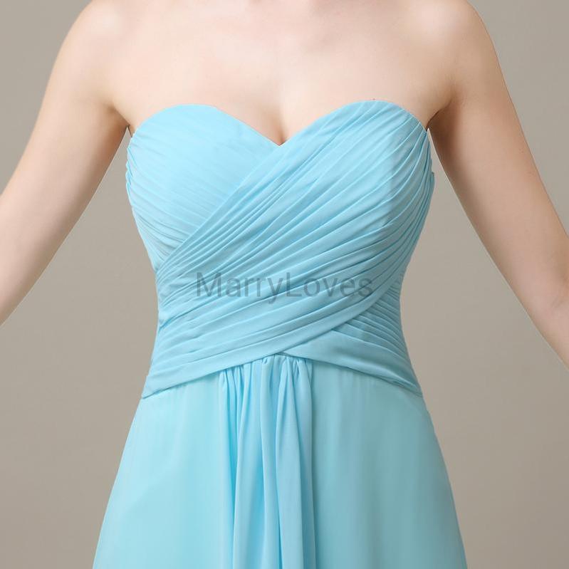 Sweetheart Chiffon Floor Length Bridesmaid Dresses