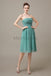 Strapless Pleats Short Bridesmaid Dresses