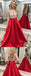 A-line Deep V-neck Beading Long Backless Prom Dress, PD007
