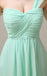 One Shoulder Chiffon Long Bridesmaid Dresses