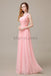 One Shoulder Pleats Floor Length Bridesmaid Dresses