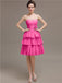 Sweetheart Pleats Short Bridesmaid Dresses