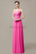 Sweetheart Chiffon Long Bridesmaid Dresses