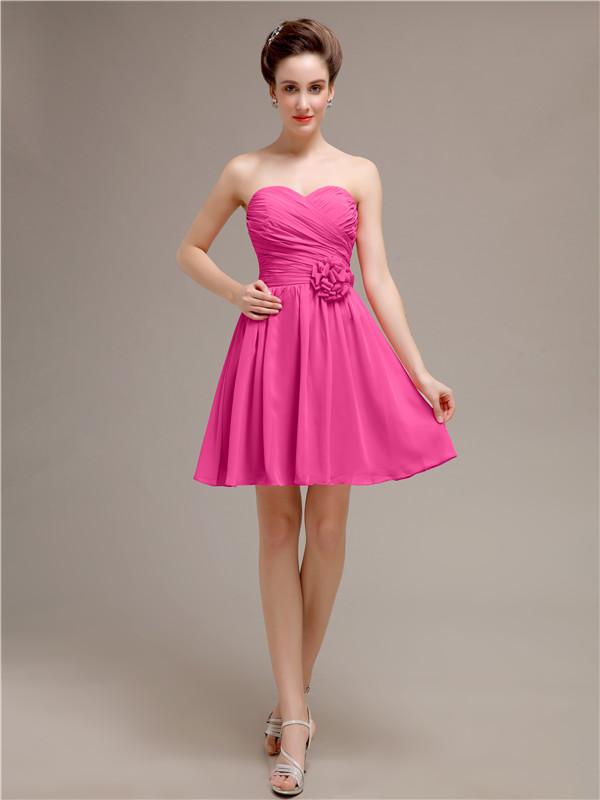 Sweetheart Short A-Line Bridesmaid Dresses