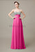 Sweetheart Top Sequin Long Chiffon Bridesmaid Dresses