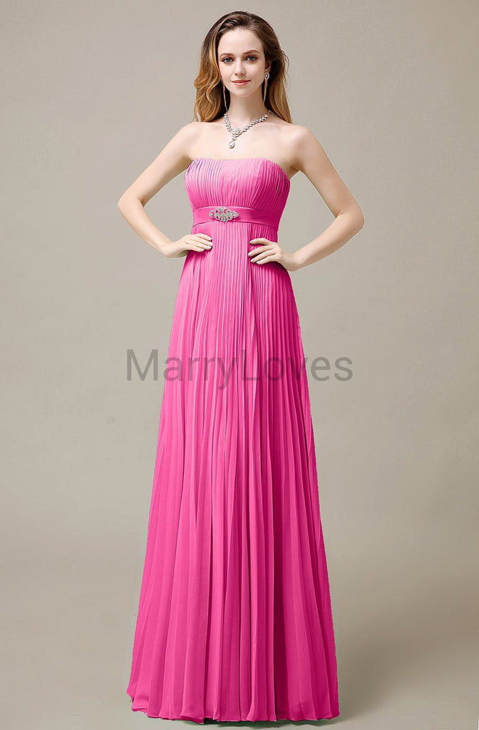 Strapless A-Line Bridesmaid Dresses