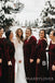 Long Sleeves Burgundy Velvet Long Bridesmaid Dresses, BN1098