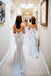 Simple Strapless Long Mermaid Backless Custom Bridesmaid Dresses , BN1166