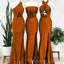 Mismatched Burnt Orange Long Mermaid Custom Bridesmaid Dresses , BN1190