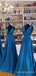 Mismatched Royal Blue A-line Long Custom Bridesmaid Dresses , BN1195