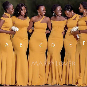 Mismatched Mermaid Long Custom Bridesmaid Dresses , BN1219