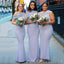 Off Shoulder Mermaid Long Custom Bridesmaid Dresses , BN1260