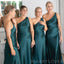 One Shoulder Satin Long Custom Bridesmaid Dresses , BN1281