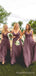 A-line Dusty Purple Tulle Spaghetti Straps Long Custom Bridesmaid Dresses , BN1304