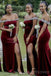 Off Shoulder Velvet Beaded Long Mermaid Custom Bridesmaid Dresses , BN1321