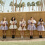 A-line Organza Short Custom Bridesmaid Dresses , BN1339