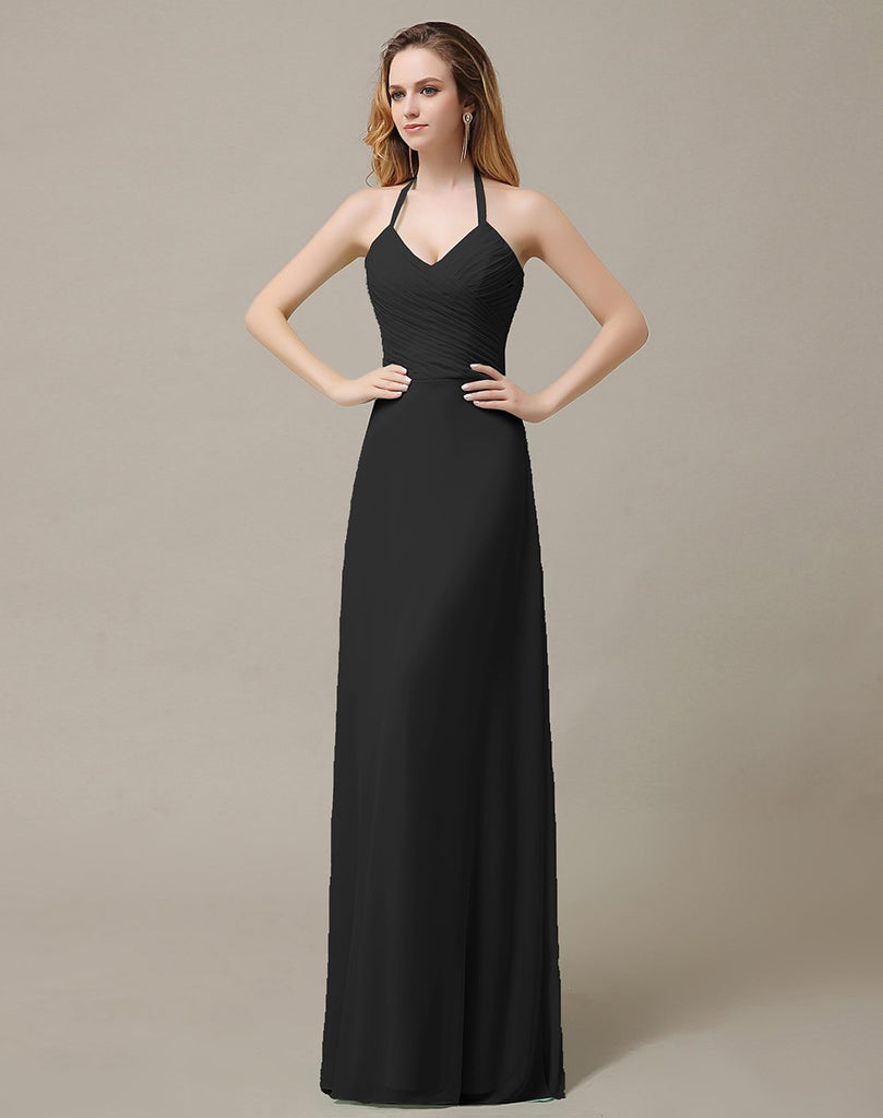 Halter A-Line Bridesmaid Dresses