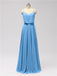 Spaghetti Strap Chiffon Floor Length Bridesmaid Dresses