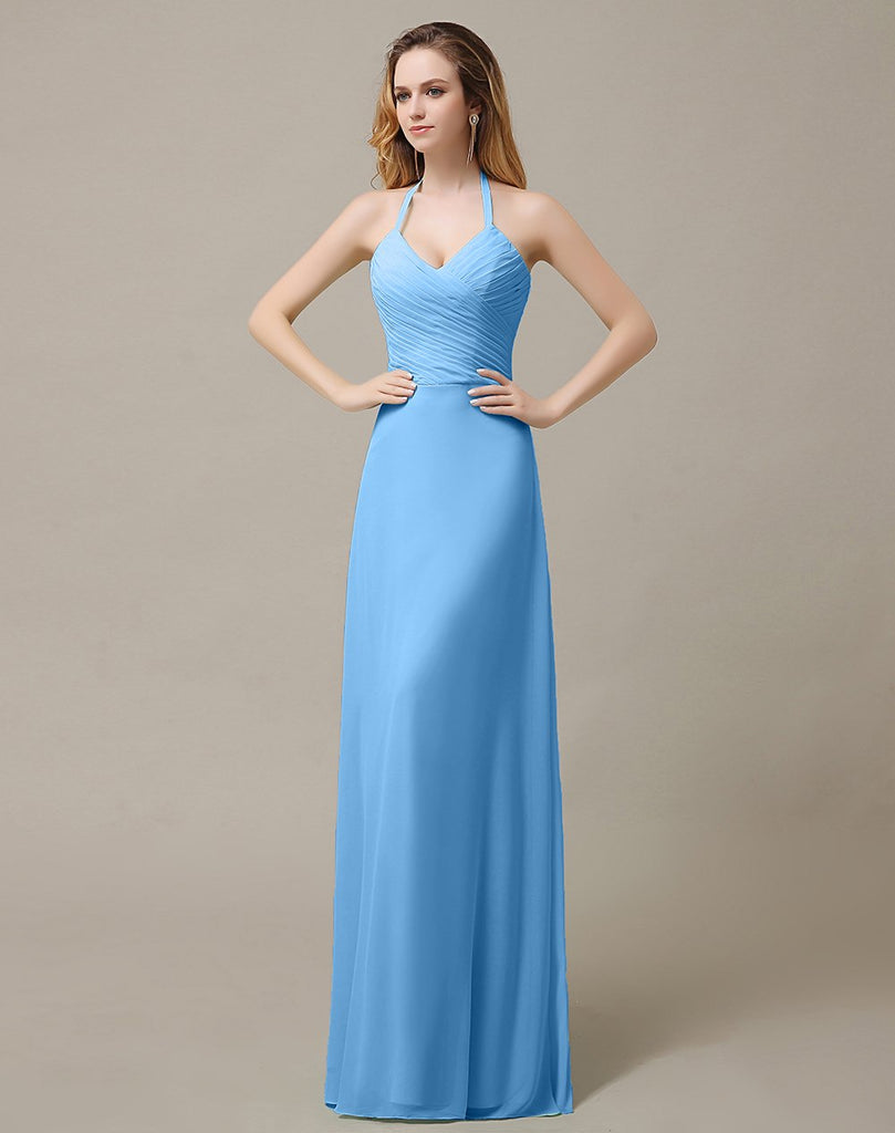 Halter A-Line Bridesmaid Dresses