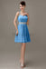 Spaghetti Strap Chiffon Short Bridesmaid Dresses