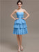 Sweetheart Pleats Short Bridesmaid Dresses