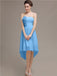 Strapless High Low Chiffon Bridesmaid Dresses