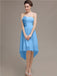 Strapless High Low Chiffon Bridesmaid Dresses