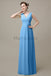 V-Neck Sleeveless Chiffon Bridesmaid Dresses