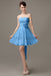 Strapless Pleats Chiffon Bridesmaid Dresses