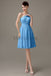 One Shoulder Pleats Bridesmaid Dresses