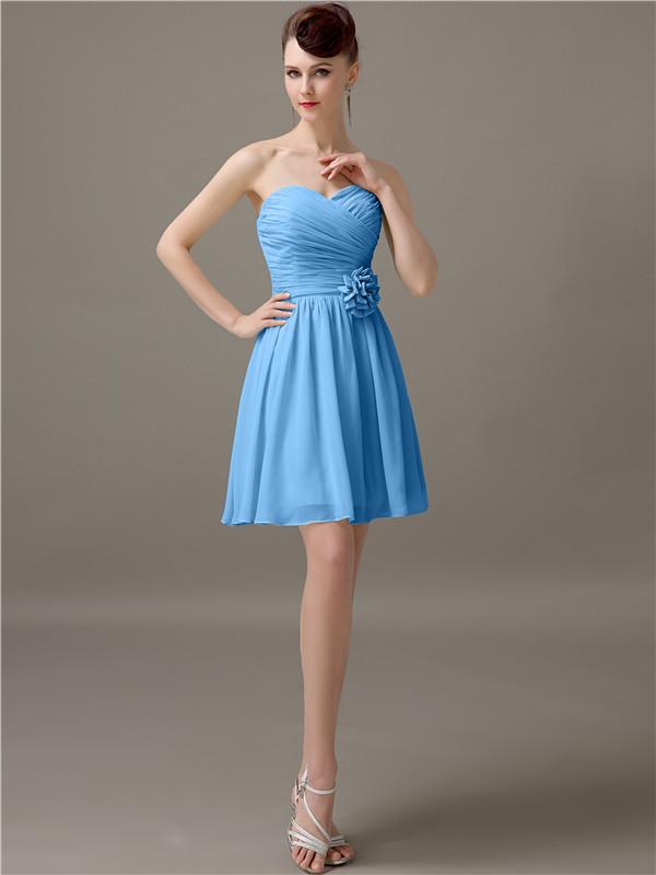 Sweetheart Short A-Line Bridesmaid Dresses