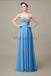 Sweetheart Top Sequin Long Chiffon Bridesmaid Dresses