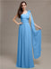 One-shoulder Appliques Chiffon Bridesmaid Dresses