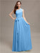 A-line One-shoulder Bridesmaid Dresses With Belt