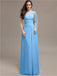 One-shoulder Floor-length Pleats Bridesmaid Dresses