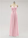 Spaghetti Strap Chiffon Floor Length Bridesmaid Dresses