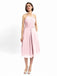 Halter Sleeveless Pleats Bridesmaid Dresses