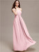 A-line One-shoulder Long Chiffon Bridesmaid Dresses