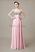 Sweetheart Top Sequin Long Chiffon Bridesmaid Dresses