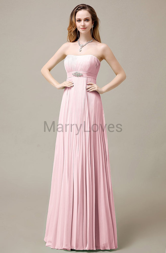 Strapless A-Line Bridesmaid Dresses