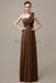 One Shoulder Chiffon Floor Length Bridesmaid Dresses