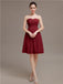 Sweetheart Chiffon Short Bridesmaid Dresses