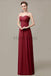 Sweetheart Chiffon Long Bridesmaid Dresses