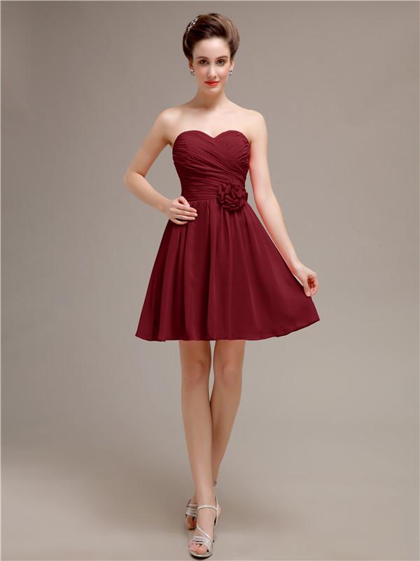 Sweetheart Short A-Line Bridesmaid Dresses