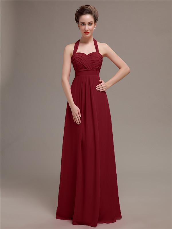 Halter Long Bridesmaid Dresses