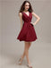 V-Neck Short A-Line Bridesmaid Dresses